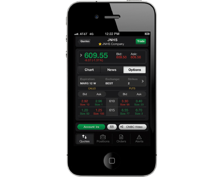 TD Ameritrade Mobile Trader iphone