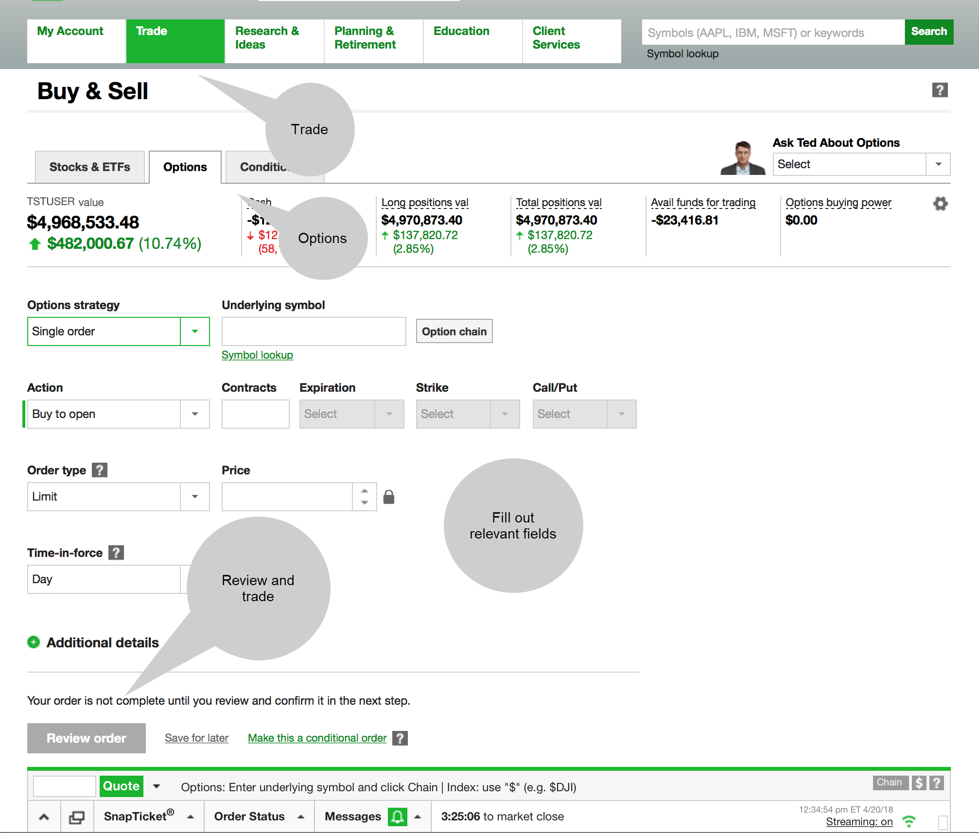 How To Get Stock Options Directions To Td Ameritrade ...